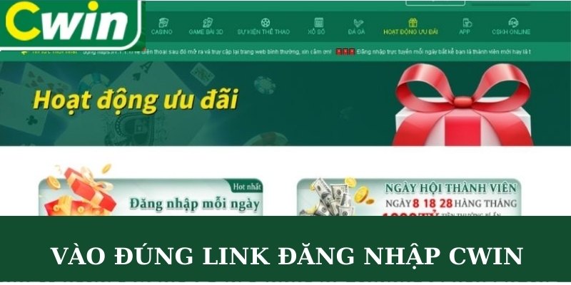 đăng nhập CWIN