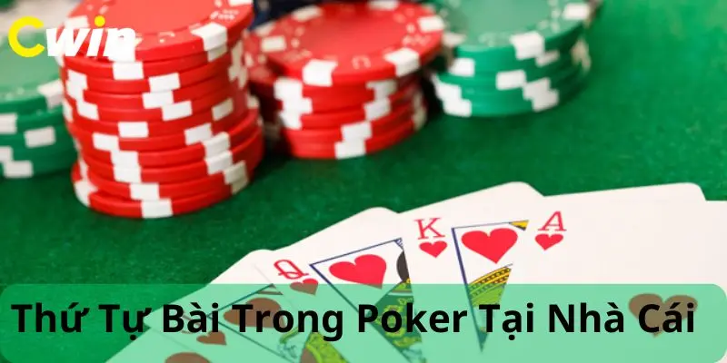 thứ tự bài trong poker